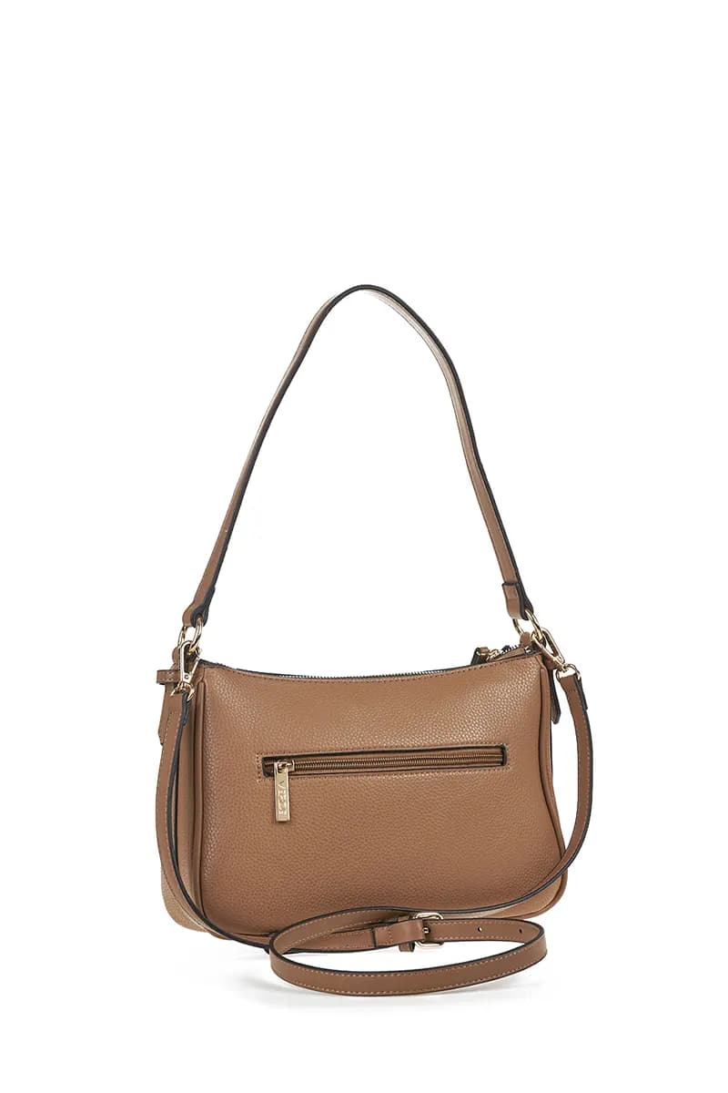VERDE FASHION | Borsa a spalla con logo intarsiato - 9