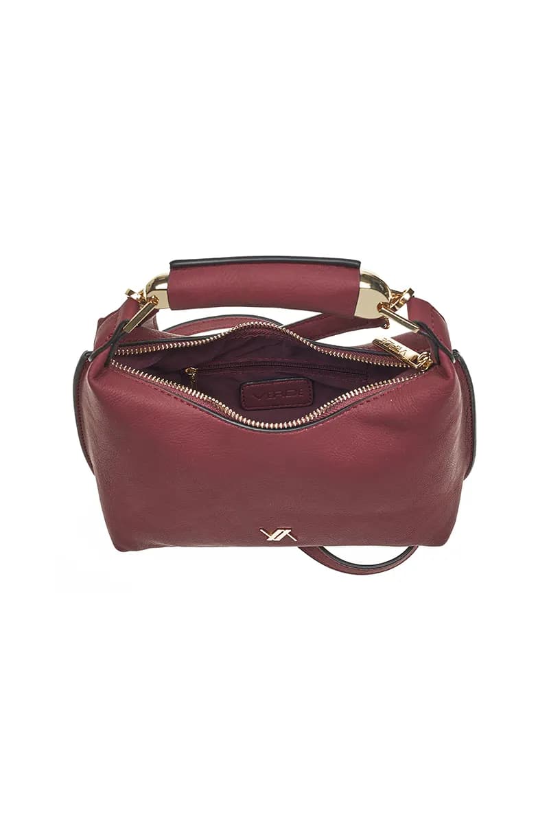 VERDE FASHION | Borsa con manico in metallo e tracolla - 16