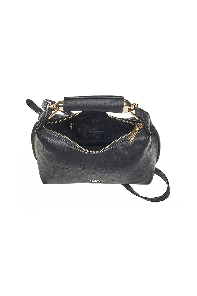 VERDE FASHION | Borsa con manico in metallo e tracolla - 8