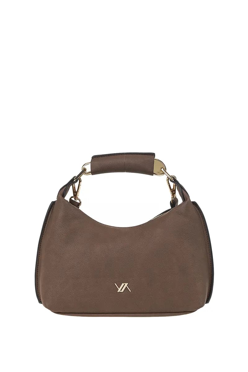 VERDE FASHION | Borsa con manico in metallo e tracolla - 9