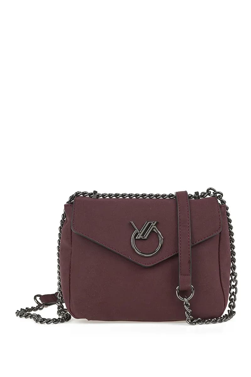 VERDE FASHION | Borsa a tracolla in viscosa con pattina - 13