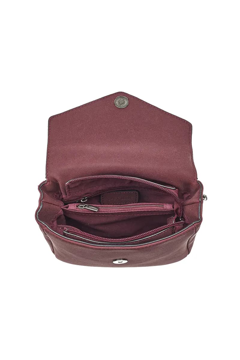 VERDE FASHION | Borsa a tracolla in viscosa con pattina - 12
