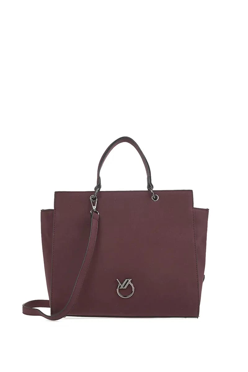 VERDE FASHION | Borsa tote in viscosa con tracolla - 13
