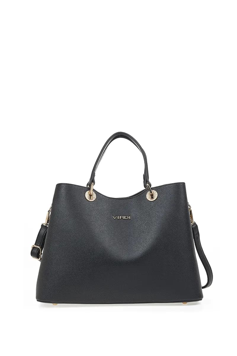 VERDE FASHION | Borsa in ecopelle morbida tre scomparti - 1