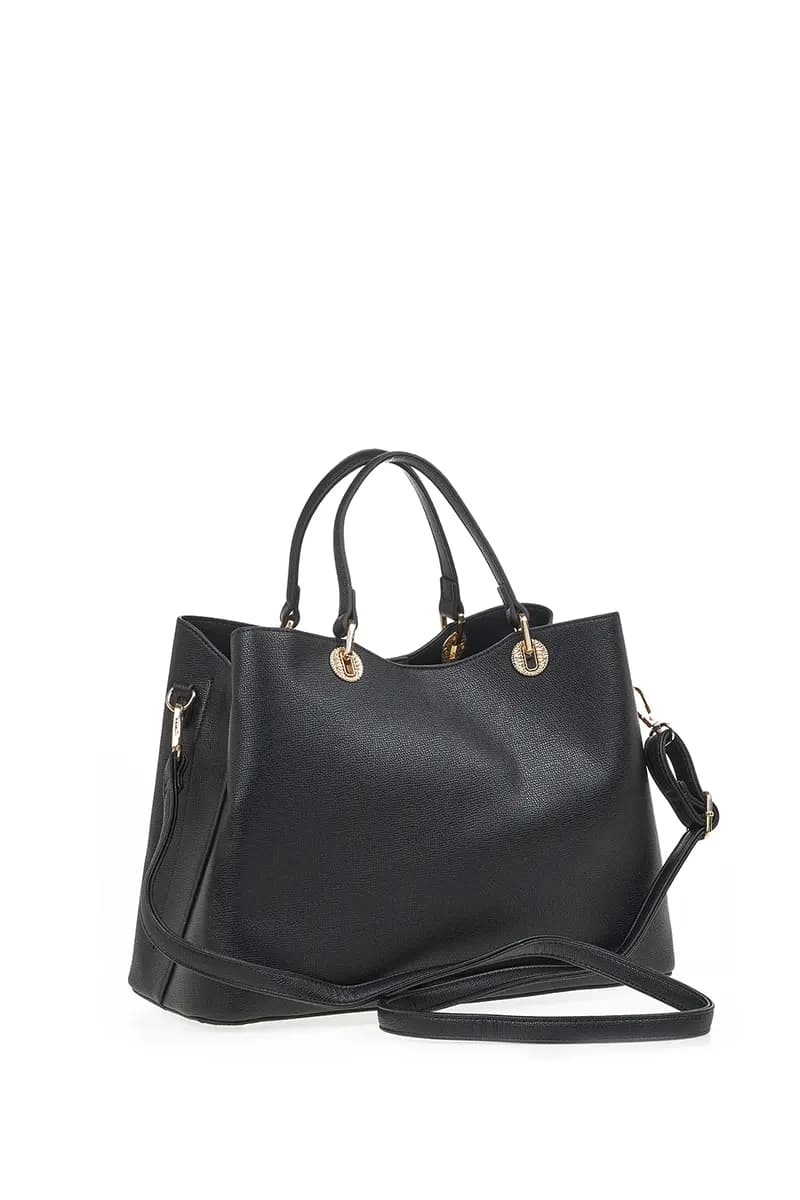 VERDE FASHION | Borsa in ecopelle morbida tre scomparti - 2