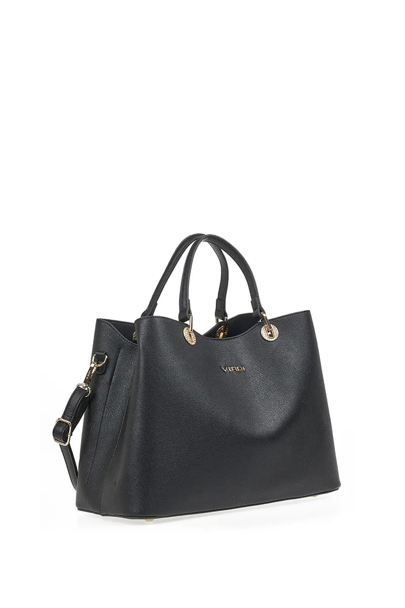 VERDE FASHION | Borsa in ecopelle morbida tre scomparti - 3