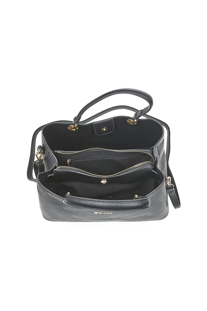 VERDE FASHION | Borsa in ecopelle morbida tre scomparti - 4