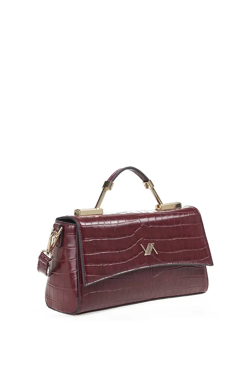 VERDE FASHION | Borsa a tracolla in ecopelle pitonata - 3