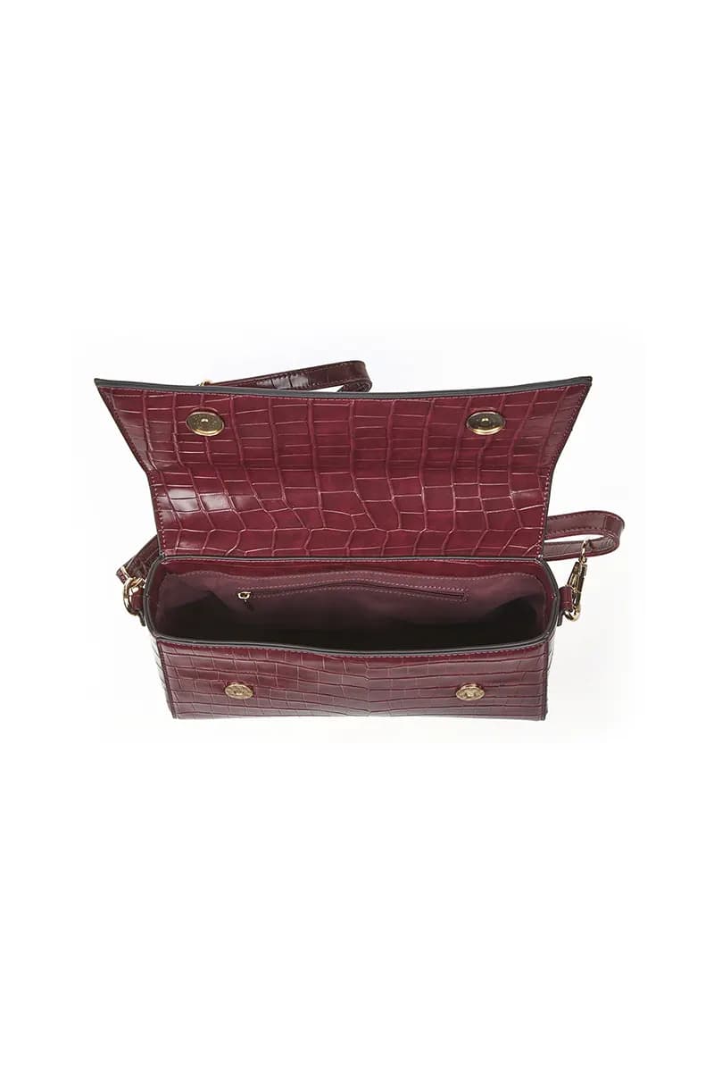 VERDE FASHION | Borsa a tracolla in ecopelle pitonata - 4