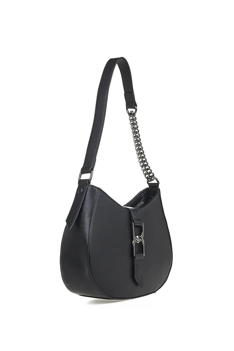 VERDE FASHION | Borsa a spalla mezzaluna - 3