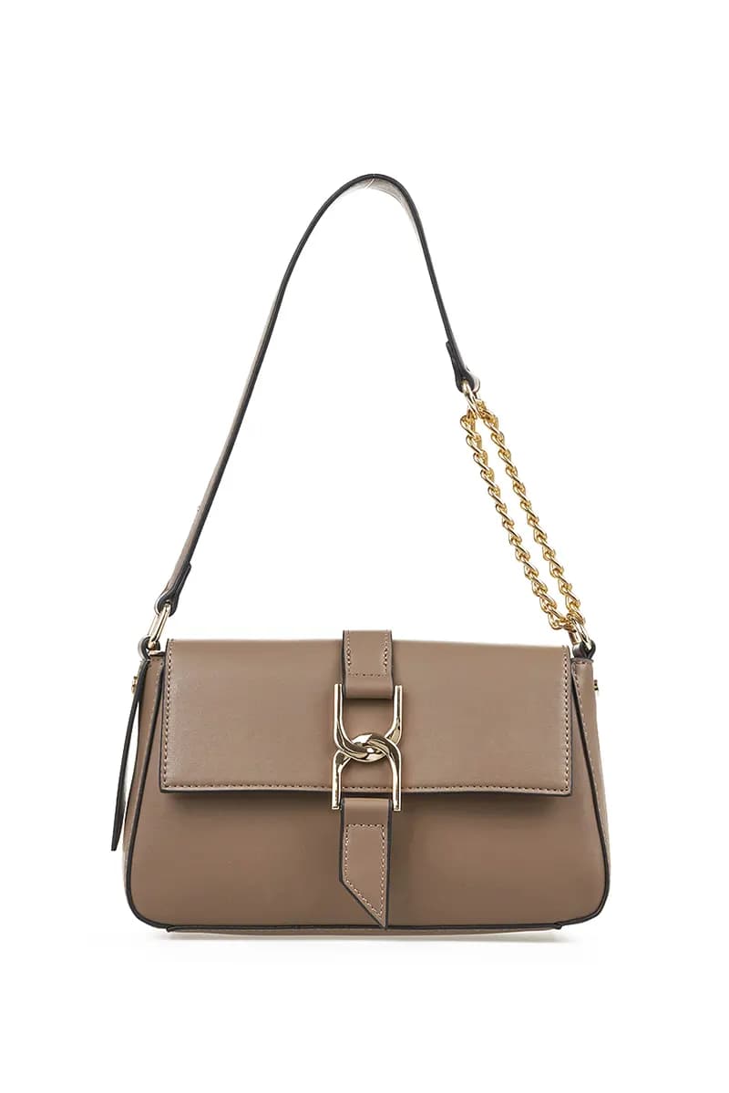 VERDE FASHION | Borsa a spalla con patta e fibbia - 14