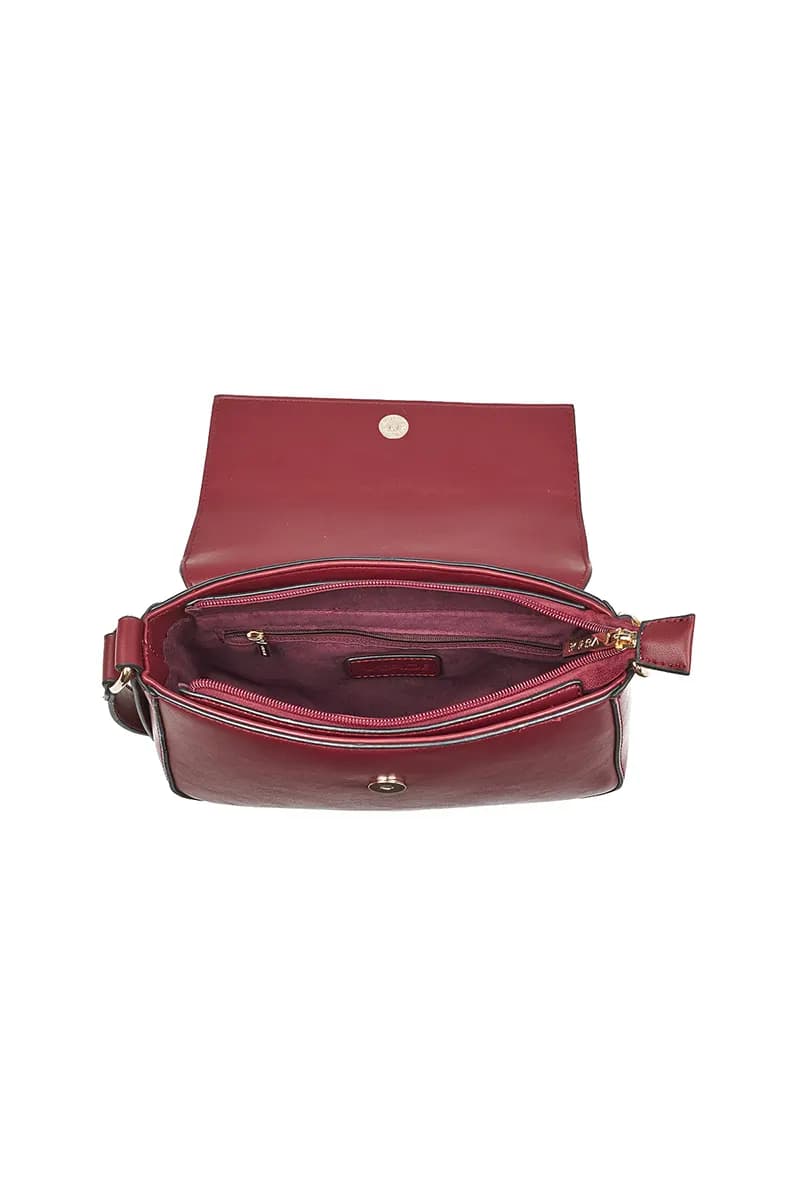 VERDE FASHION | Borsa a spalla con patta e fibbia - 12