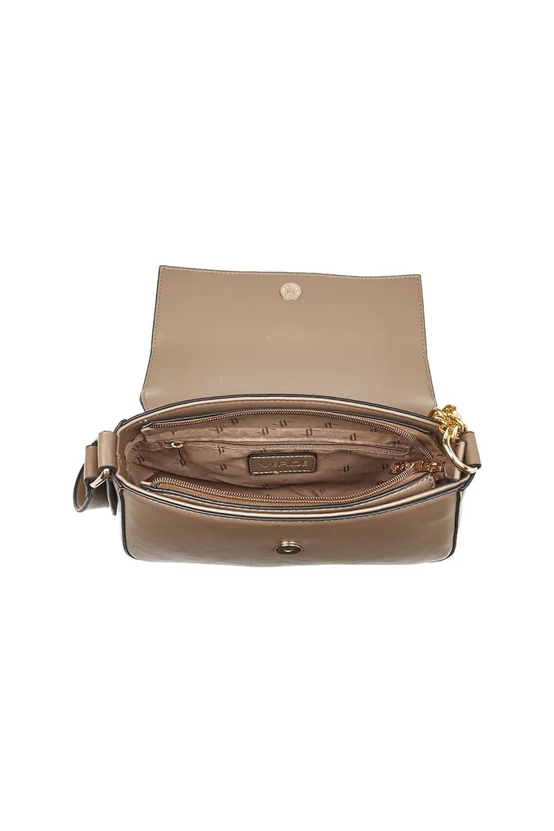 VERDE FASHION | Borsa a spalla con patta e fibbia - 4