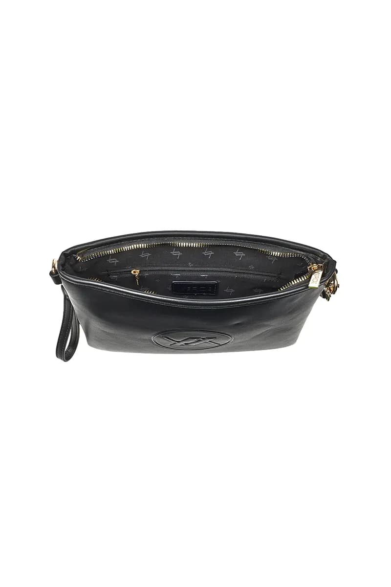 VERDE FASHION | Pochette a busta con logo a rilievo - 4
