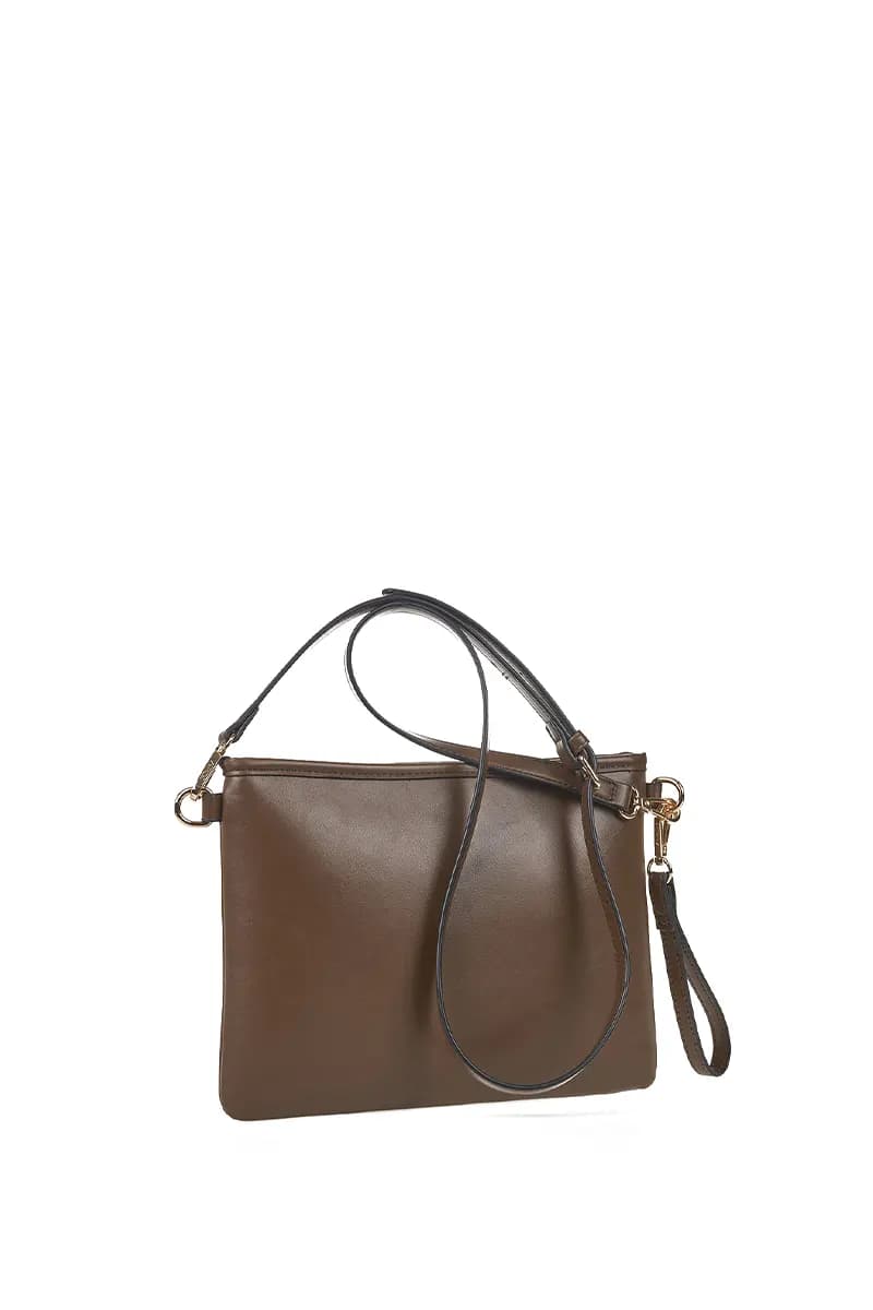 VERDE FASHION | Pochette a busta con logo a rilievo - 6