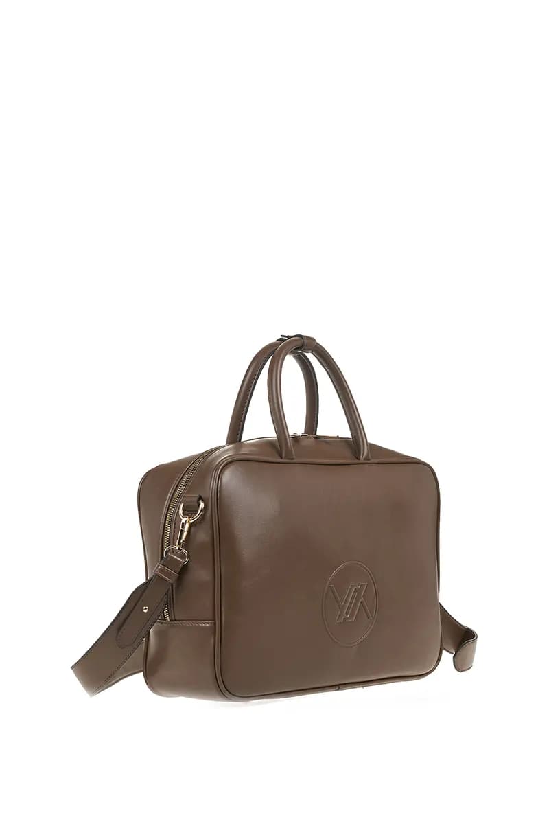 VERDE FASHION | Borsa bauletto con logo a rilievo - 11