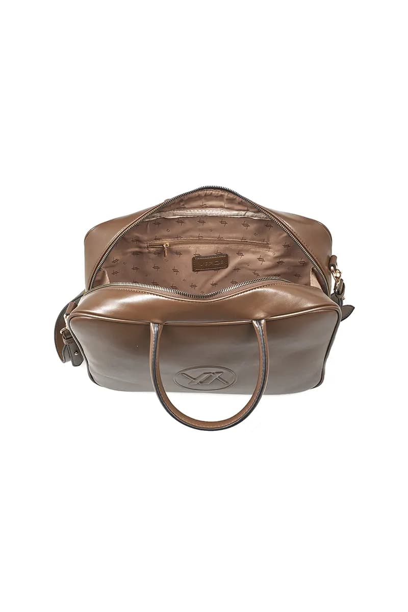 VERDE FASHION | Borsa bauletto con logo a rilievo - 12
