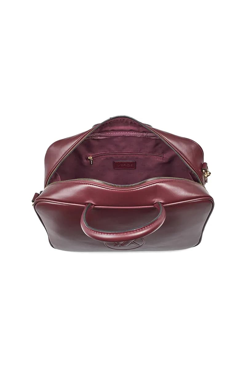 VERDE FASHION | Borsa bauletto con logo a rilievo - 4