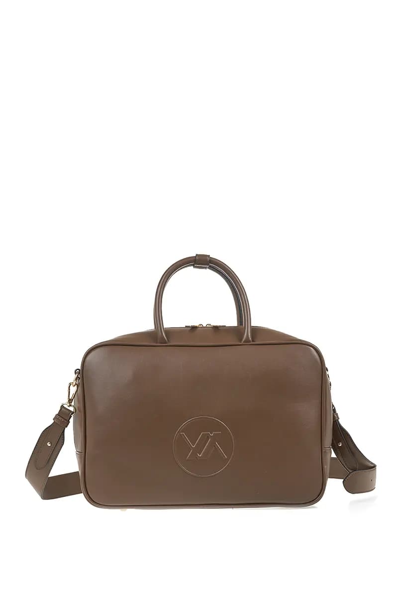 VERDE FASHION | Borsa bauletto con logo a rilievo - 9