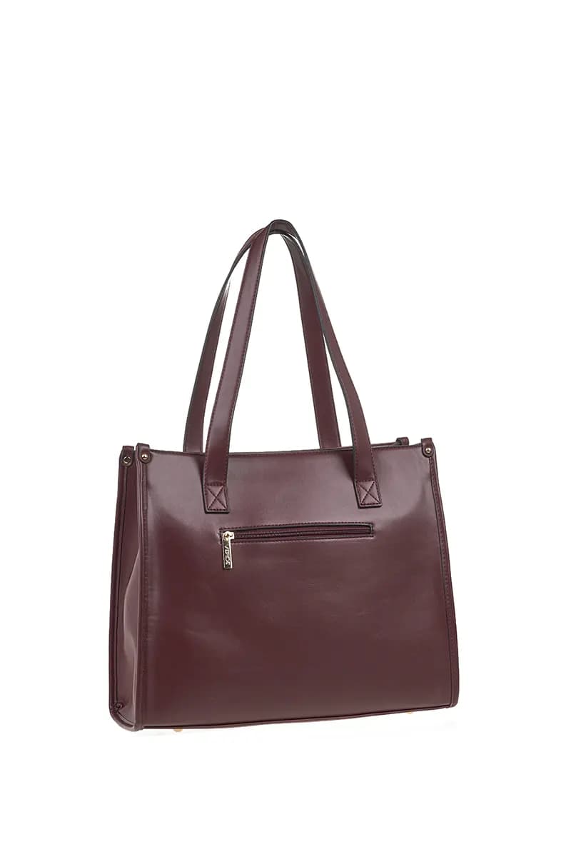 VERDE FASHION | Borsa shopper con logo a rilievo - 2