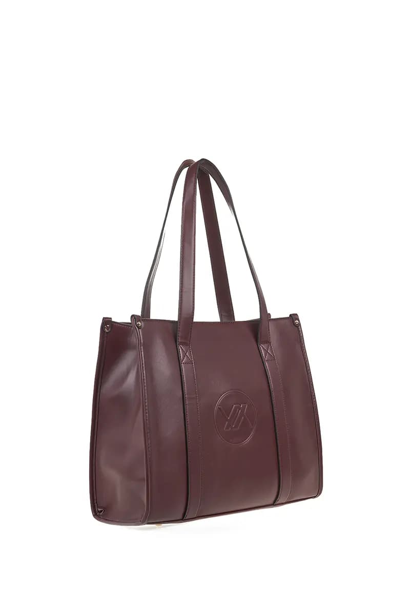 VERDE FASHION | Borsa shopper con logo a rilievo - 3