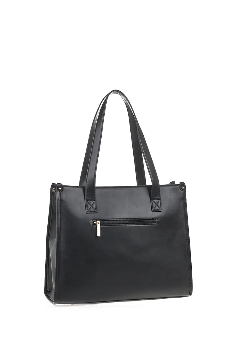 VERDE FASHION | Borsa shopper con logo a rilievo - 6