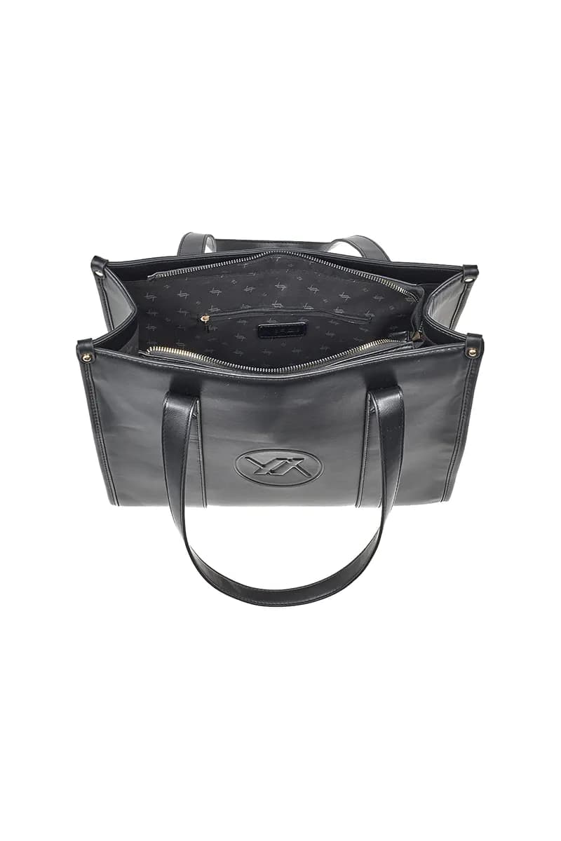 VERDE FASHION | Borsa shopper con logo a rilievo - 8