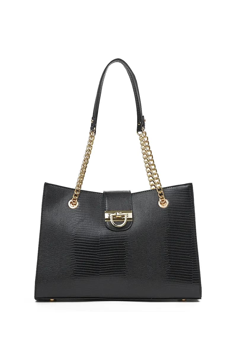 VERDE FASHION | Borsa a spalla effetto coccodrillo - 10
