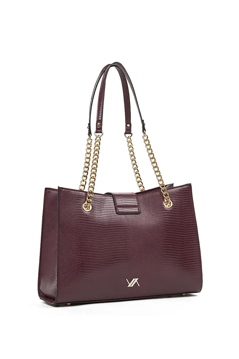 VERDE FASHION | Borsa a spalla effetto coccodrillo - 6