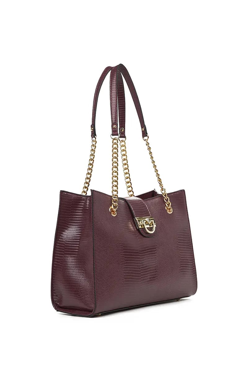 VERDE FASHION | Borsa a spalla effetto coccodrillo - 7