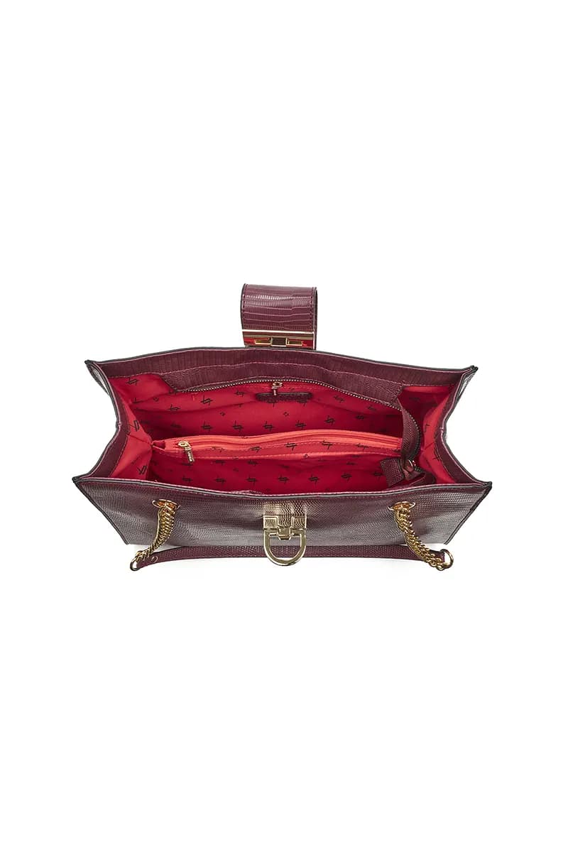 VERDE FASHION | Borsa a spalla effetto coccodrillo - 8