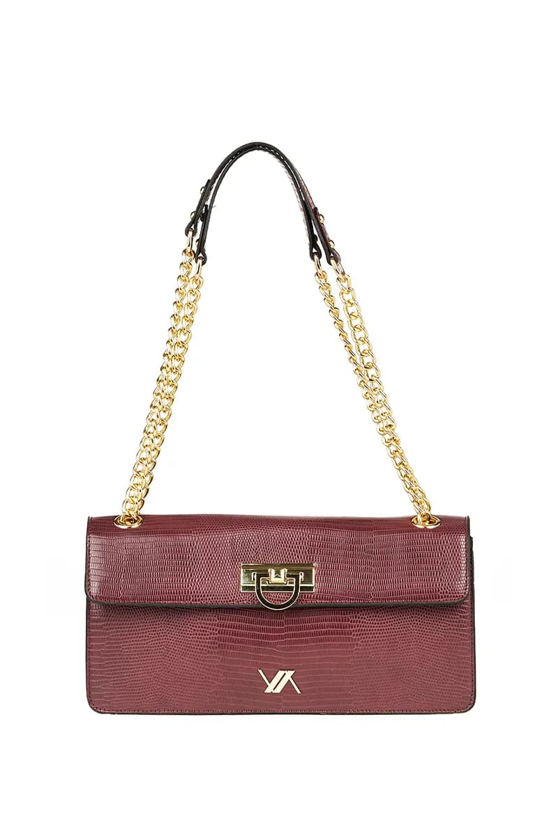 VERDE FASHION | Borsa baguette effetto coccodrillo - 3