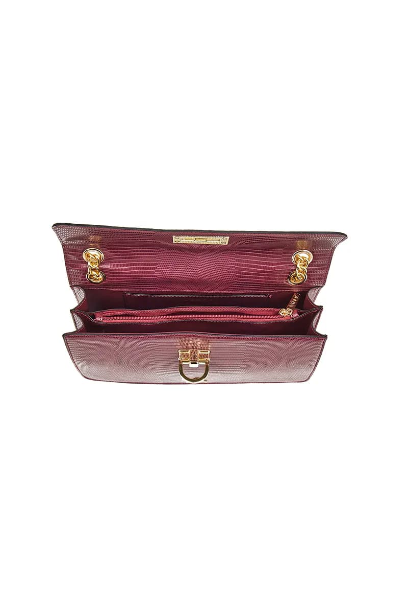 VERDE FASHION | Borsa baguette effetto coccodrillo - 4
