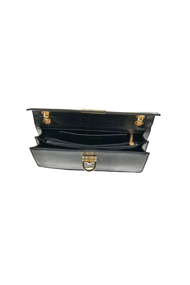 VERDE FASHION | Borsa baguette effetto coccodrillo - 8