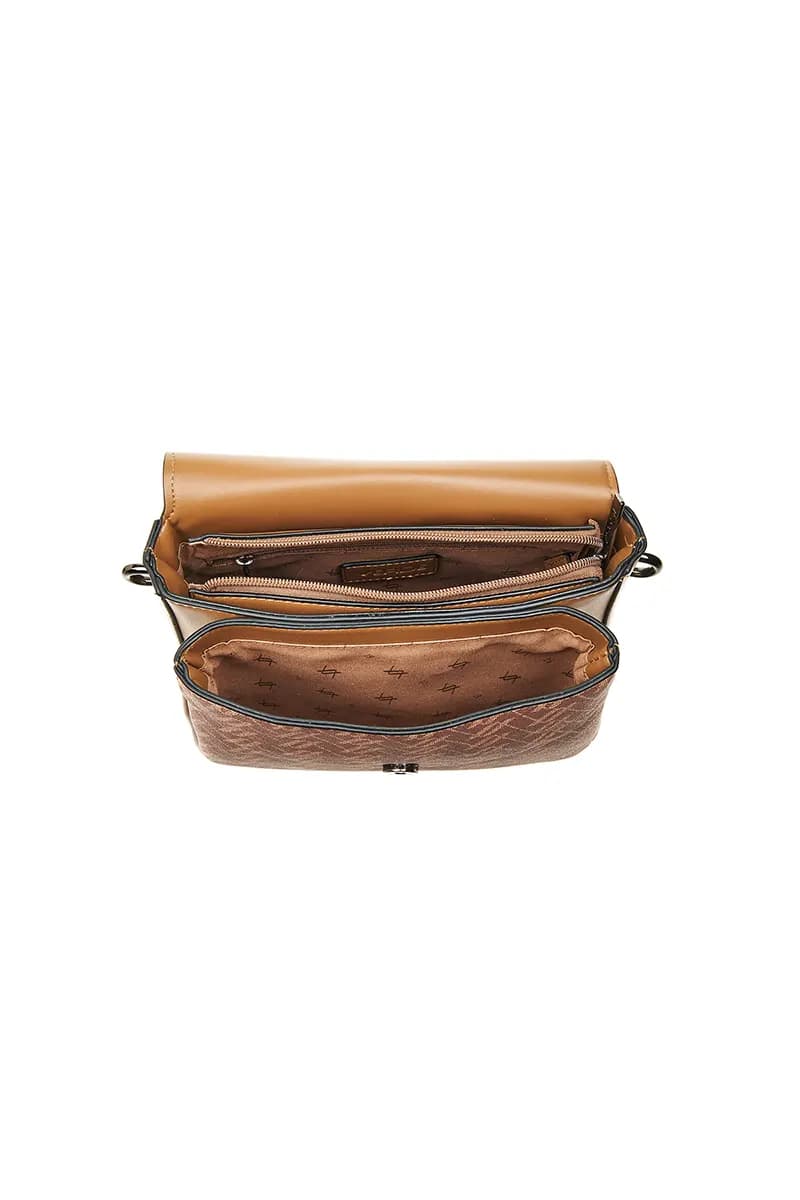 VERDE FASHION | Borsa due scomparti con patta - 4