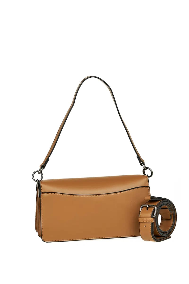 VERDE FASHION | Borsa baguette con patta - 2