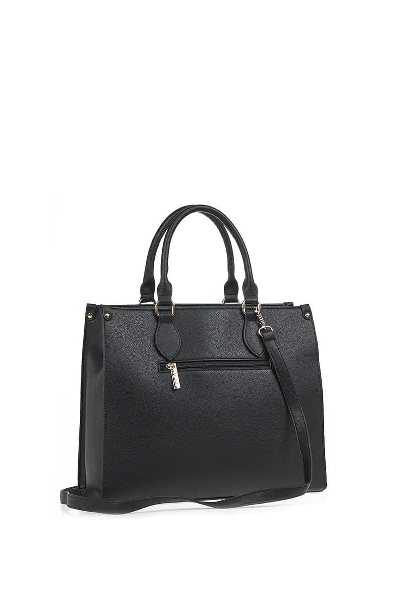 VERDE FASHION | Borsa tote con logo ricamato - 2