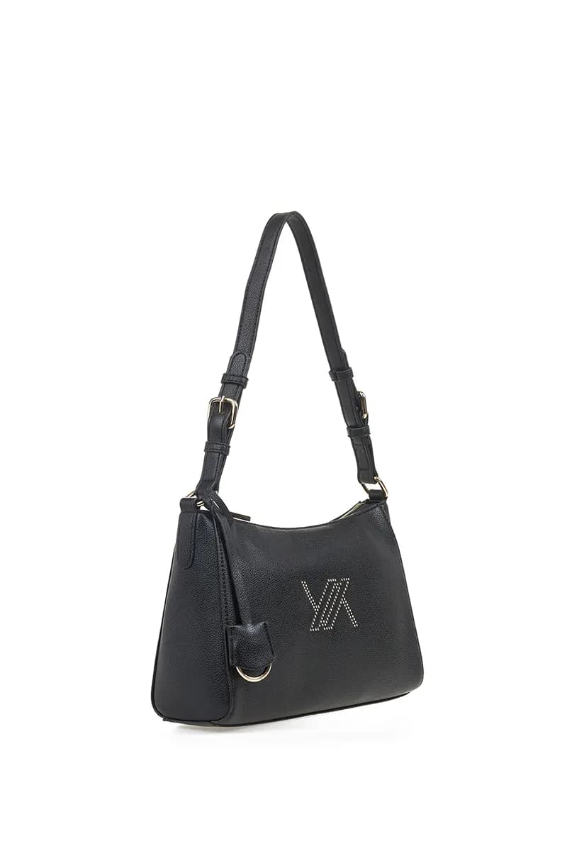 VERDE FASHION | Borsa a spalla con logo ricamato - 3