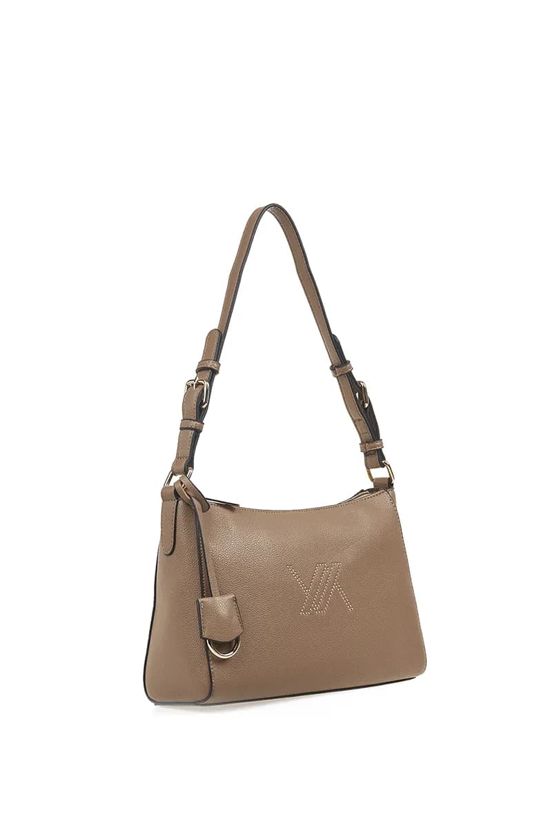VERDE FASHION | Borsa a spalla con logo ricamato - 7