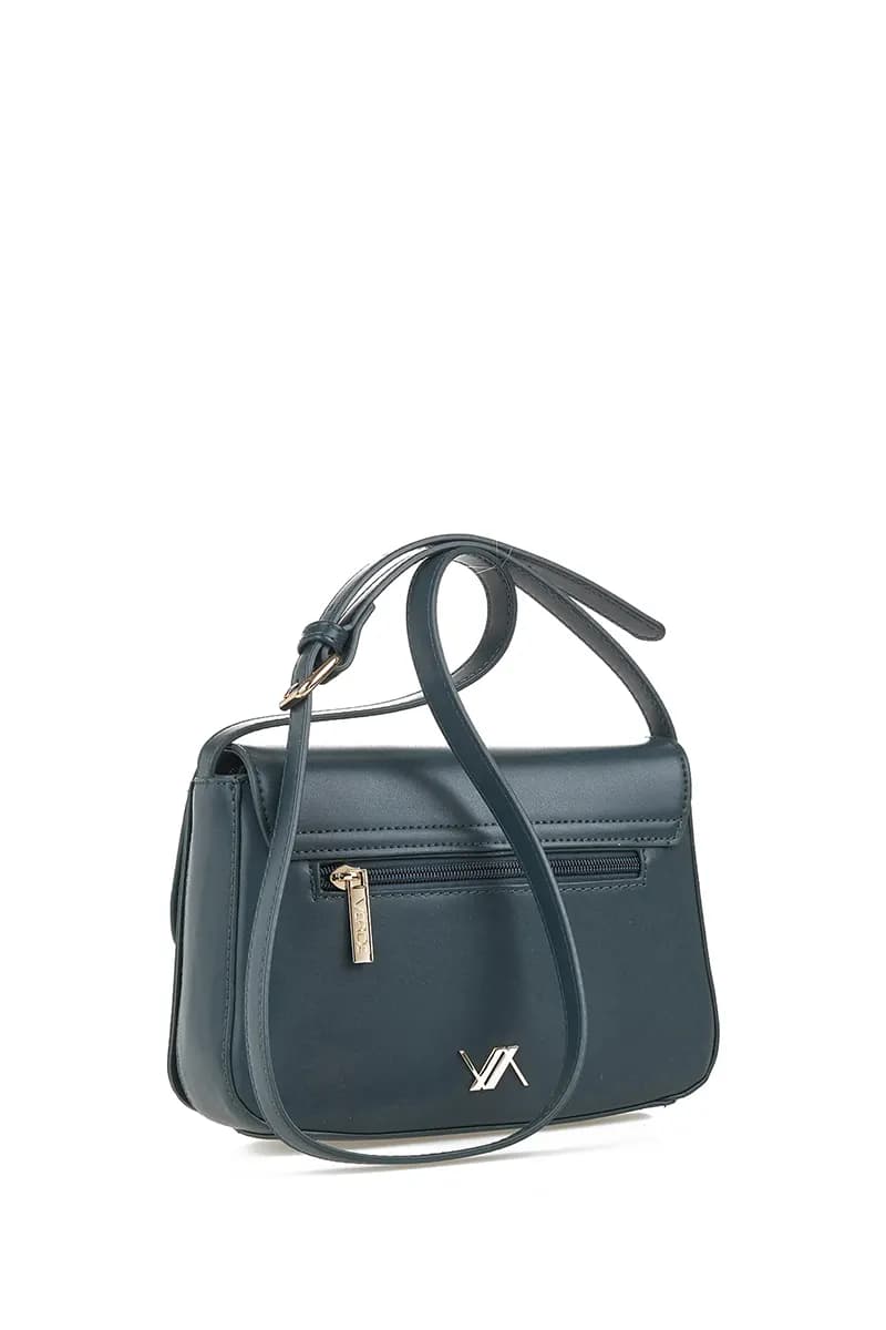 VERDE FASHION | Borsa a tracolla con patta - 2
