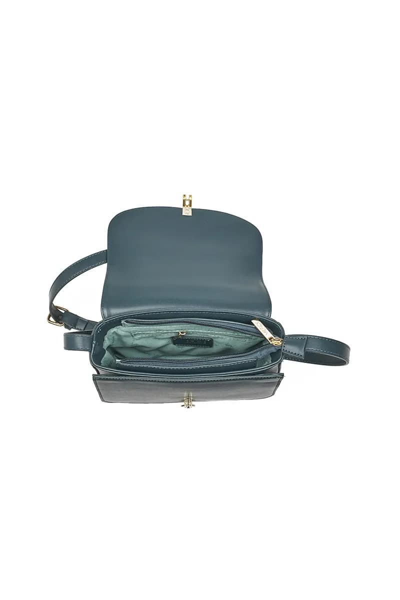 VERDE FASHION | Borsa a tracolla con patta - 4