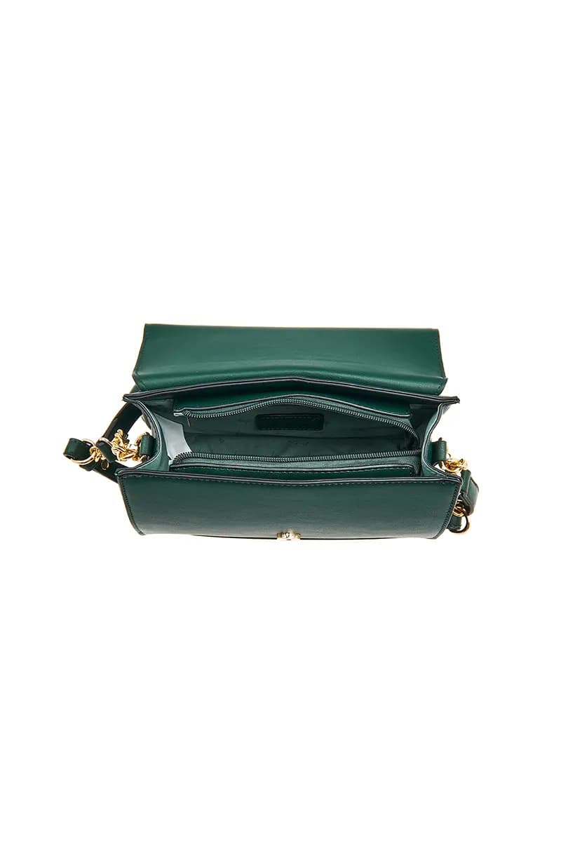 VERDE FASHION | Borsa a spalla con patta - 4