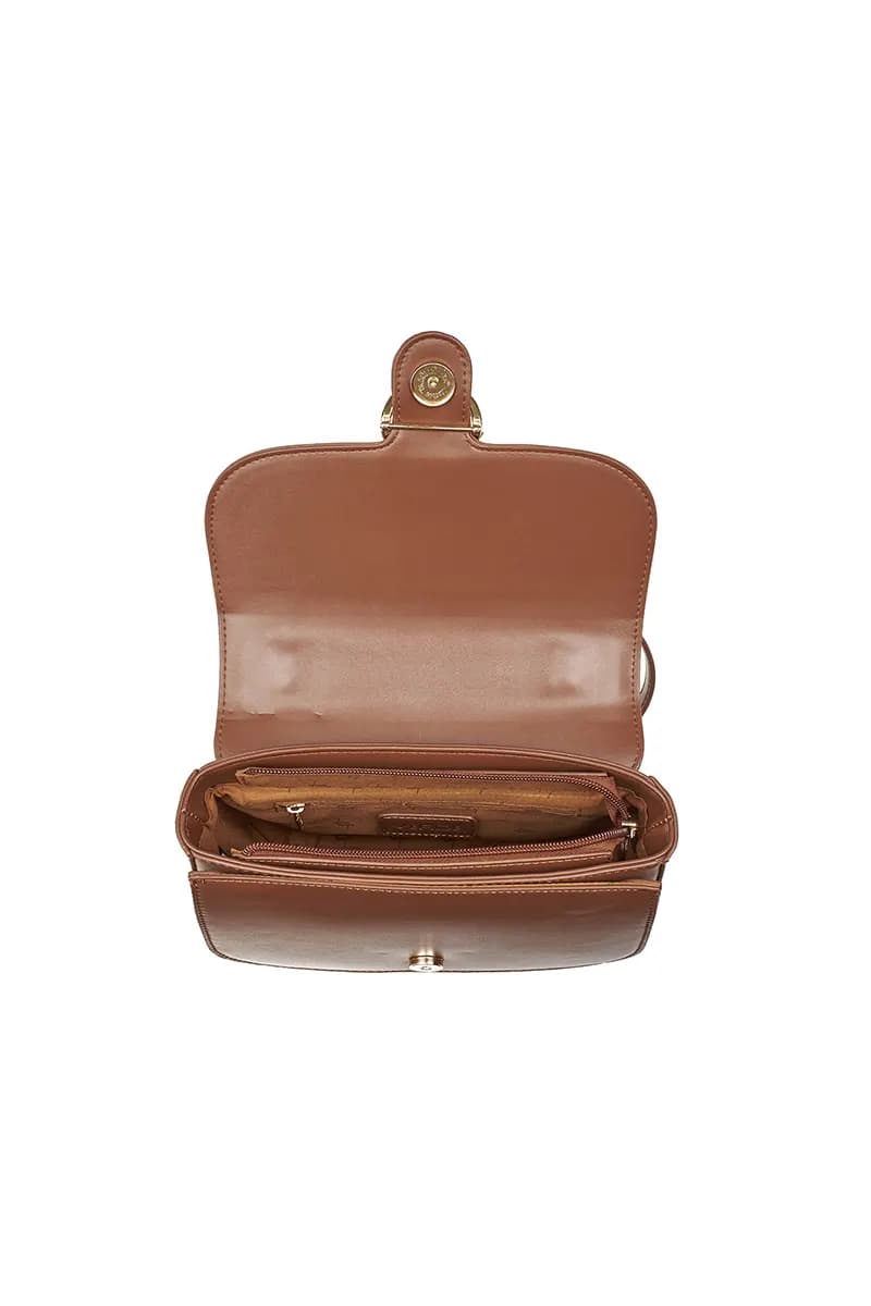 VERDE FASHION | Borsa con pattina e tracolla - 12