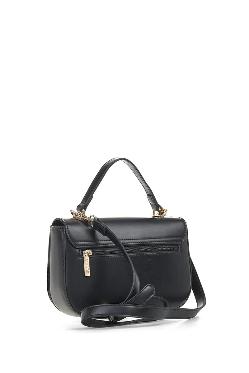 VERDE FASHION | Borsa con pattina e tracolla - 6