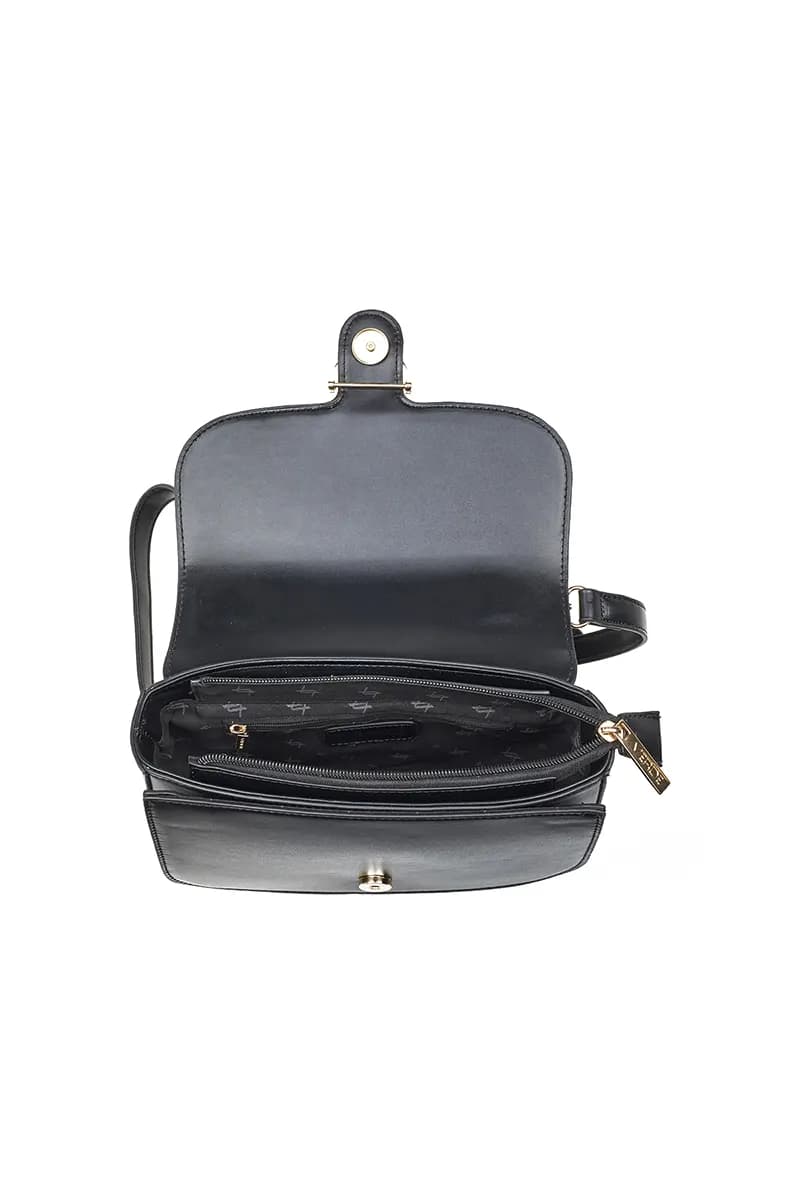 VERDE FASHION | Borsa con pattina e tracolla - 8