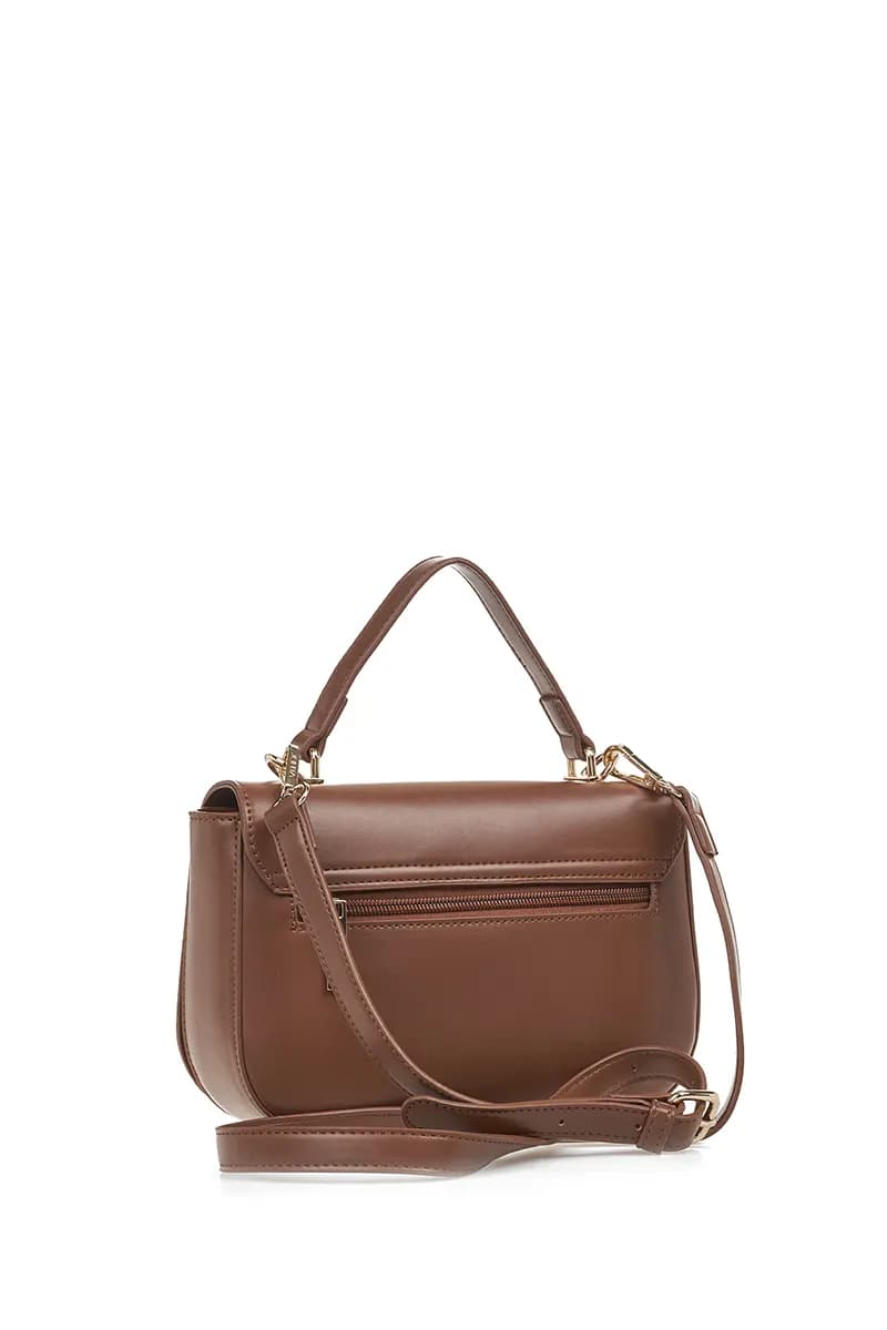 VERDE FASHION | Borsa con pattina e tracolla - 10