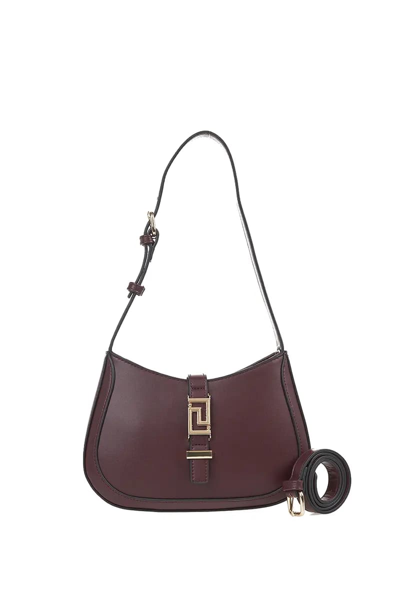 VERDE FASHION | Borsa a spalla con fibbia e tracolla - 13