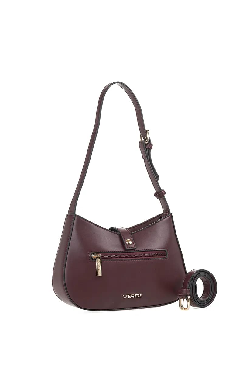 VERDE FASHION | Borsa a spalla con fibbia e tracolla - 2