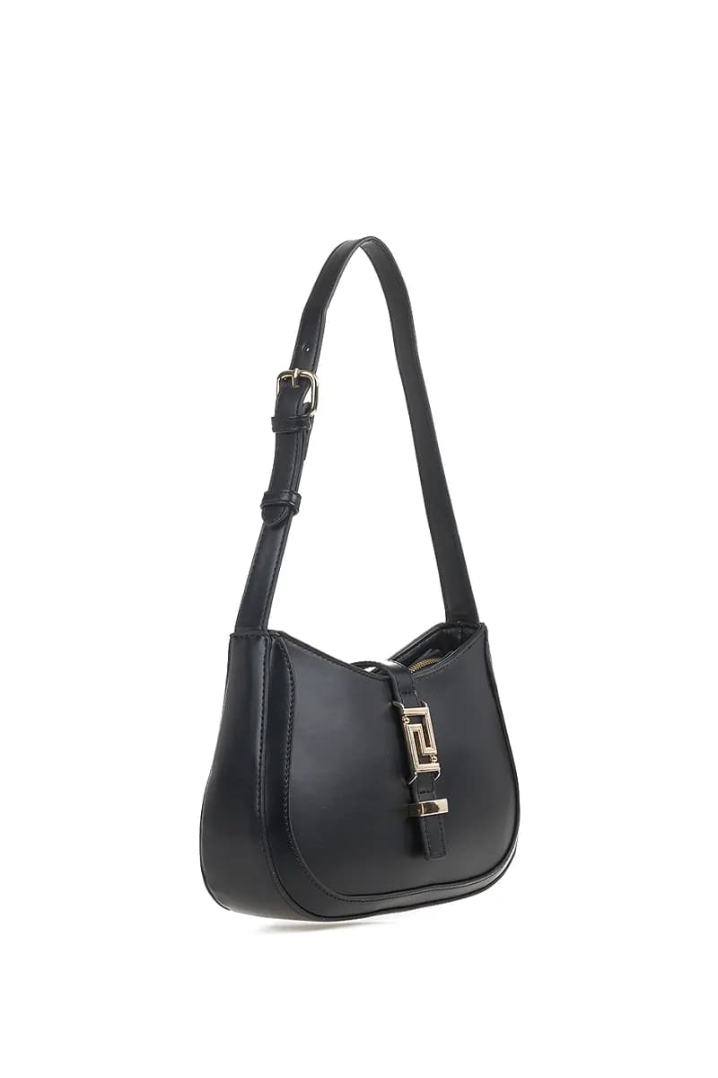 VERDE FASHION | Borsa a spalla con fibbia e tracolla - 11