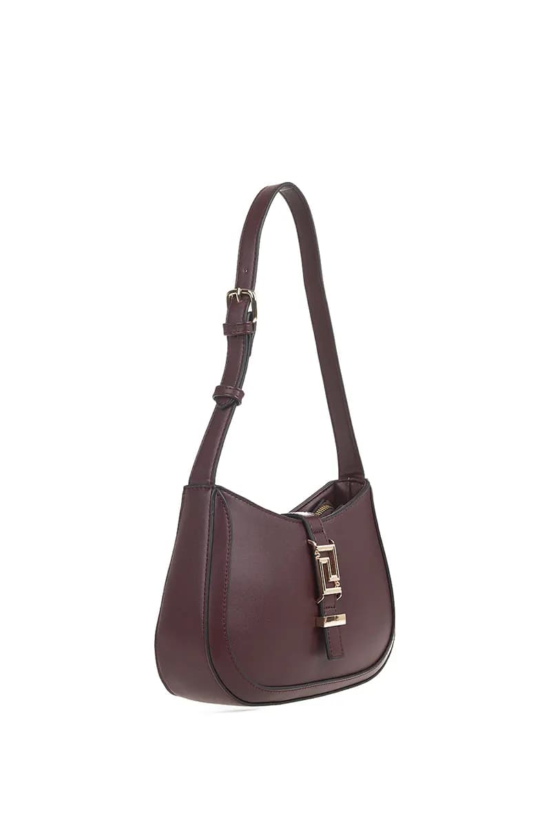 VERDE FASHION | Borsa a spalla con fibbia e tracolla - 3